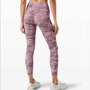 Lululemon Incognito Camo Pink Taupe Multi Leggings